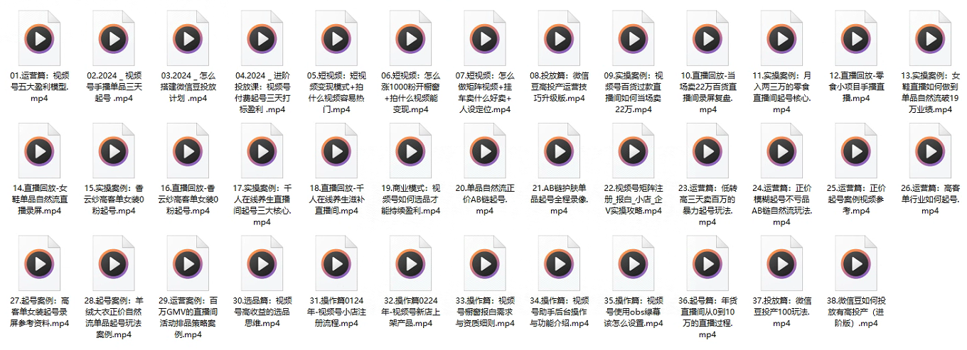 从零到一：视频号电商起号与高效运营实战课程